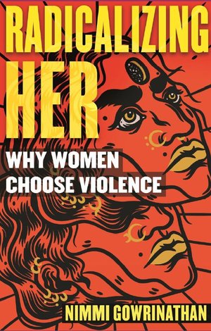 line sketched faces on orange background of Radicalizing Her book cover