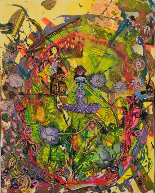 Acrylic Mixed Media on canvas by Esperanza Tielbaard 2025