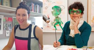 side-by-side headshots of Shana Reisig and Rina Banerjee